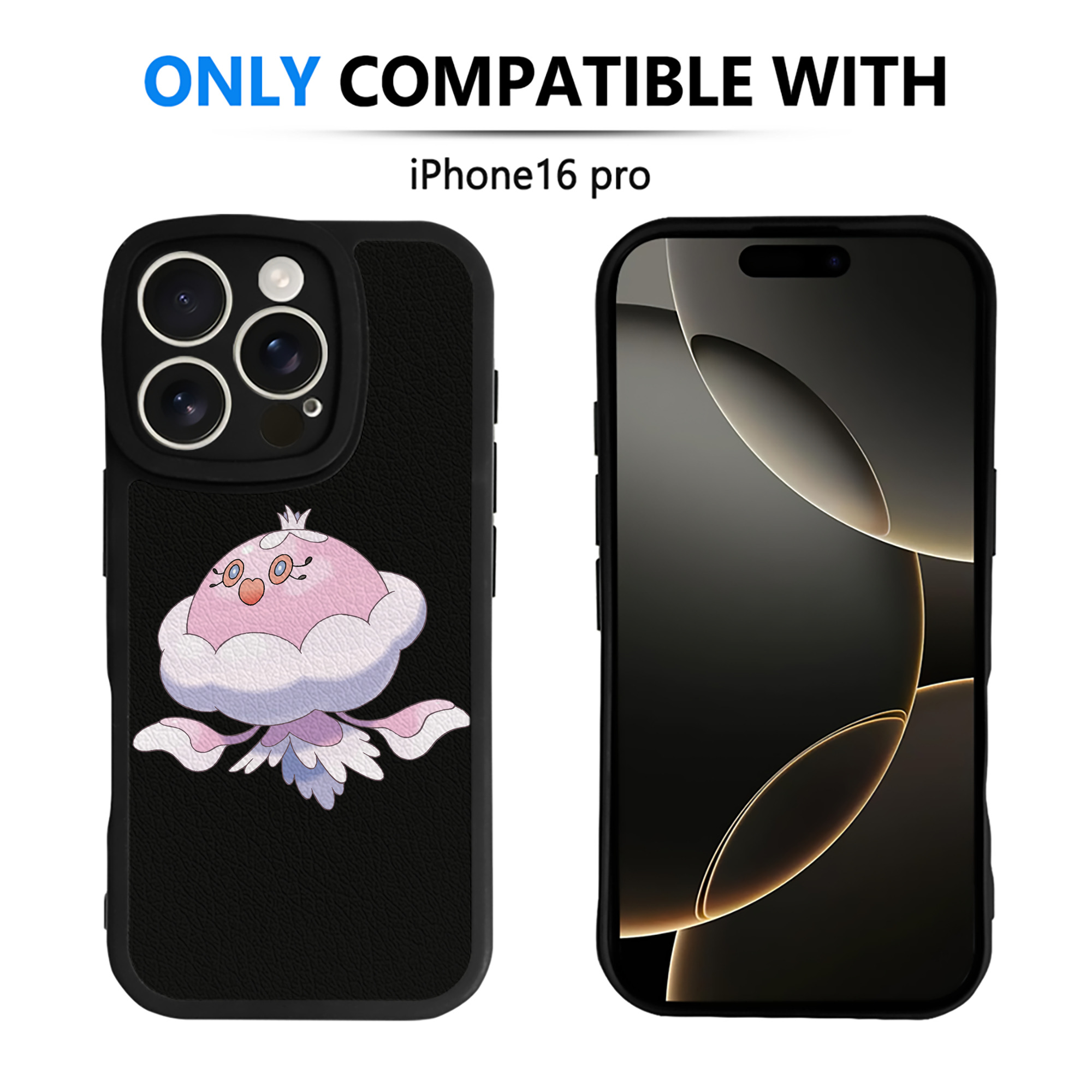 （画像用） ポケットモンスター Pokémon 【iPhone 16シリーズ対応】シリコンスマホケース（レザー調） 材質：シリコン